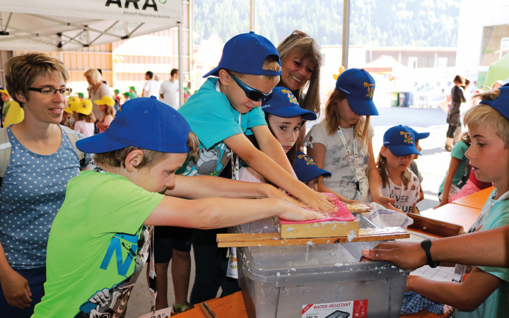 Erster Kärntner ARA4kids-Recyclingtag bei Peter Seppele in Feistritz/Drau