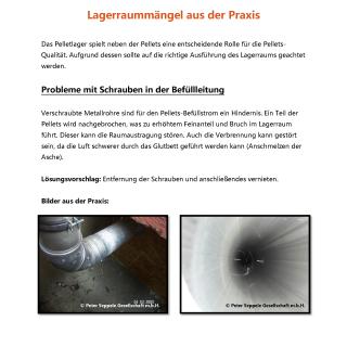 Lagerraummängel aus der Praxis: Probleme mit Schrauben in der Befüllleitung Lagerraummängel aus der Praxis: Probleme mit Schrauben in der Befüllleitung